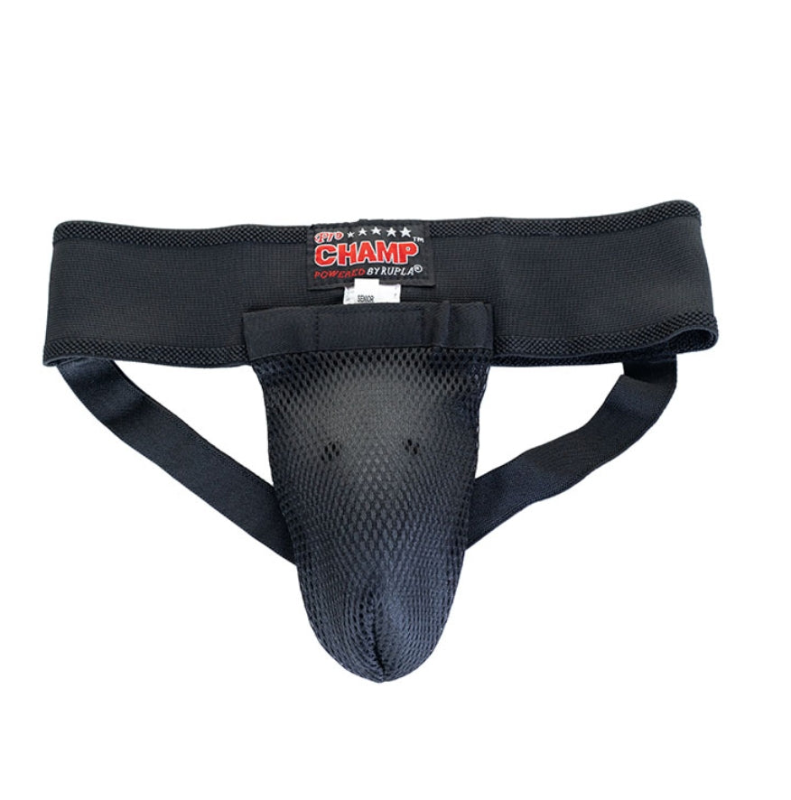 Elasticated groin guard